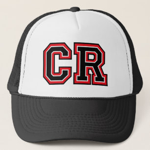 Gorra De Camionero Iniciales del "CR" del monograma