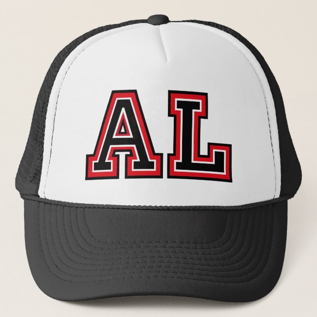 Gorra De Camionero Iniciales del monograma 'AL' (Anverso)