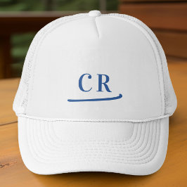Gorra De Camionero Iniciales Personalizadas Monograma Nombre Minimali