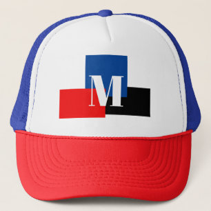 Gorra De Camionero Initial Letter Monogram Modern Stylish
