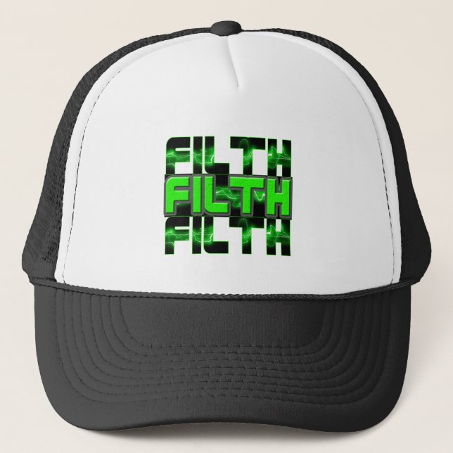 Gorra De Camionero INMUNDICIA baja de DJ del electro delirio de (Anverso)