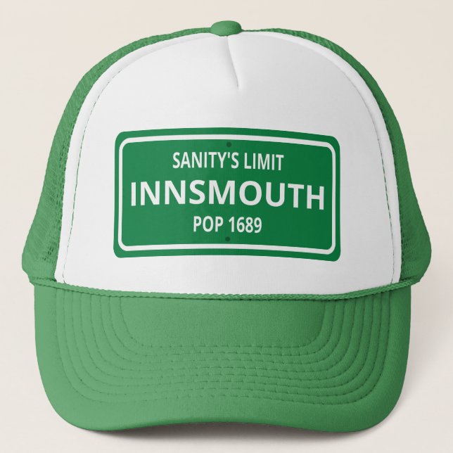 Gorra De Camionero Innsmouth Street Rótulo Lovecraft (Anverso)