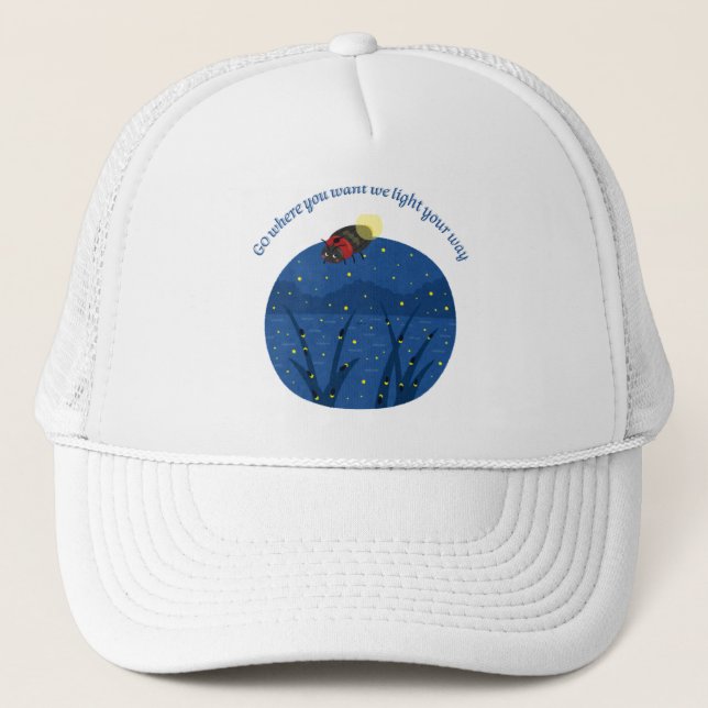 Gorra De Camionero insecto de luciérnaga Trucker Hat (Anverso)