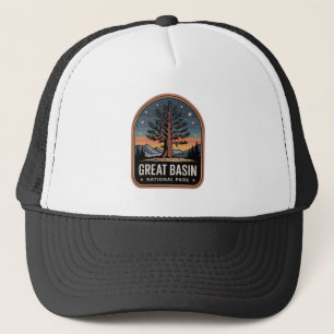 Gorra De Camionero Insignia de Bristlecone del Parque Nacional Great