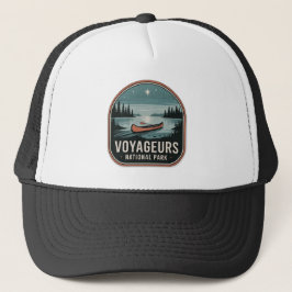 Gorra De Camionero Insignia de canoa del Parque Nacional Voyageurs