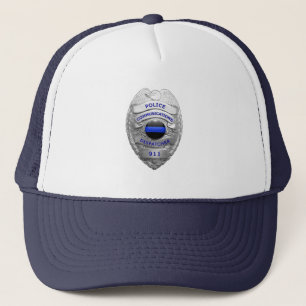 Gorra De Camionero Insignia de comunicaciones de la Línea Azul delgad