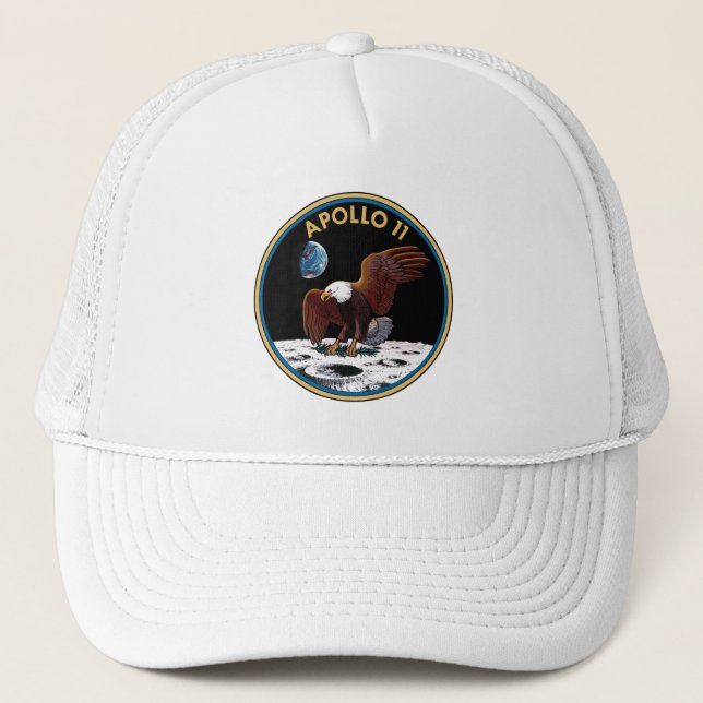 Gorra De Camionero Insignia del Apolo 11 (Anverso)