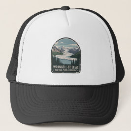 Gorra De Camionero Insignia del Parque Glaciar Wrangell-St. Elias