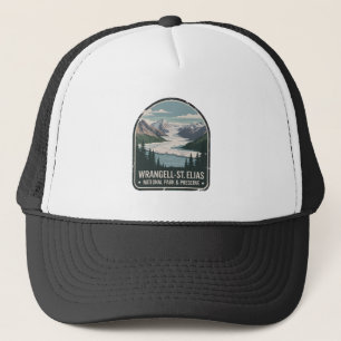 Gorra De Camionero Insignia del Parque Glaciar Wrangell-St. Elias