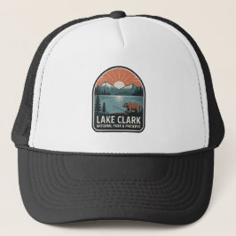 Gorra De Camionero Insignia Vintage del Parque Nacional Lake Clark