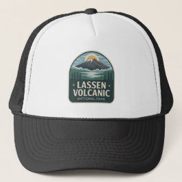 Gorra De Camionero Insígnia Vintage del Parque Nacional Volcánico Las