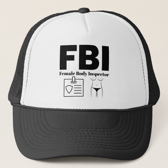 Gorra De Camionero Inspector de Cuerpo Femenino del FBI (Anverso)