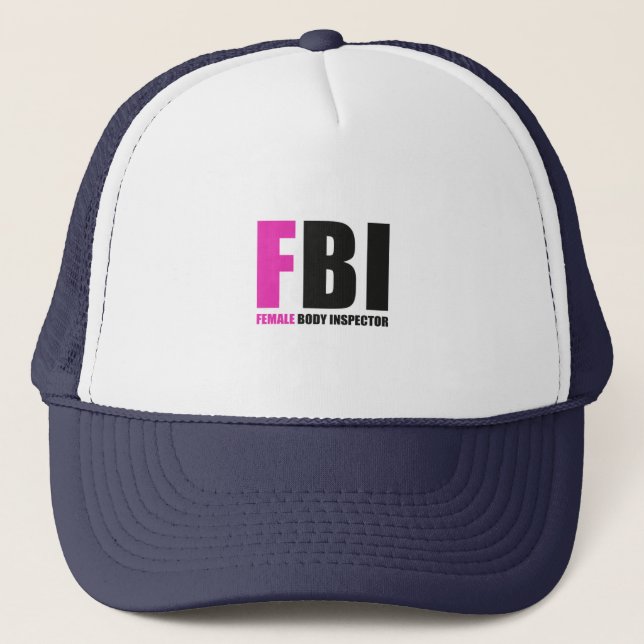 Gorra De Camionero Inspector de Cuerpo Femenino del FBI (Anverso)