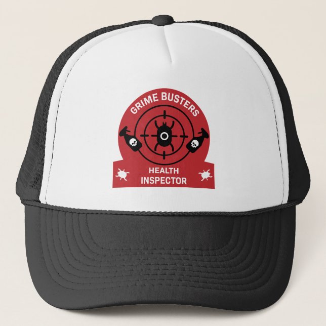 Gorra De Camionero Inspector de salud (Anverso)