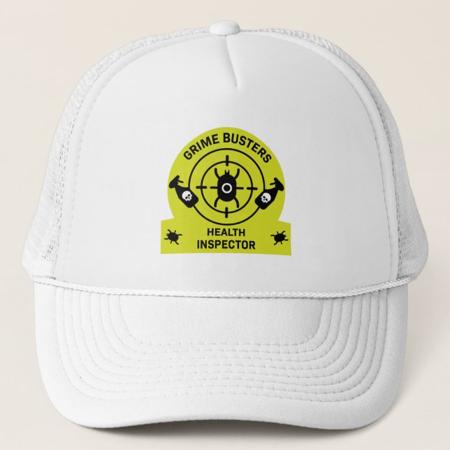 Gorra De Camionero Inspector de salud (Anverso)