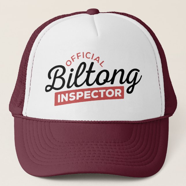 Gorra De Camionero Inspector oficial de Biltong | Sudáfrica (Anverso)
