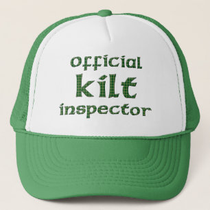 Gorra De Camionero Inspector oficial de la falda escocesa