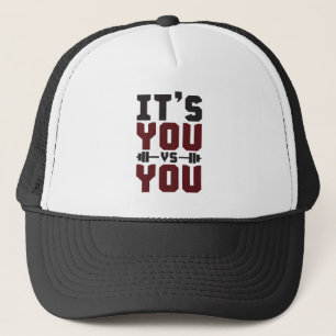 Gorra De Camionero Inspiración de entrenamiento - Eres tú contra ti -