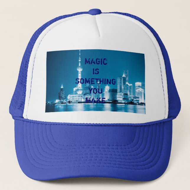 Gorra De Camionero Inspiración esperanza cita el Funda de fondo de la (Anverso)