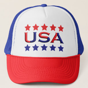 Gorra De Camionero Inspiración patriótica estadounidense vintage