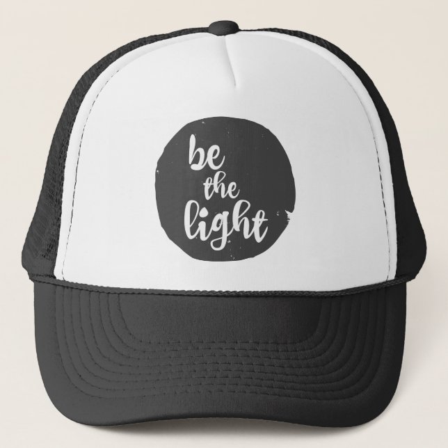 Gorra De Camionero Inspirador Ser la luz (Anverso)