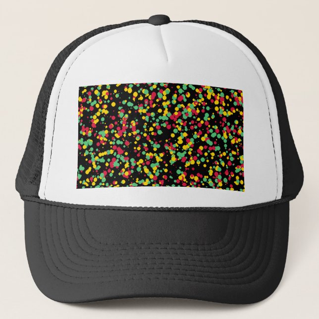Gorra De Camionero Instantánea de arte de rasta algorítmica (Anverso)