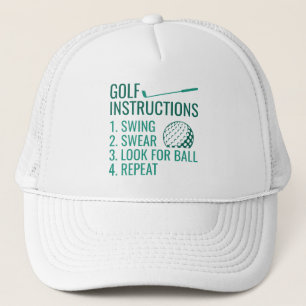 Gorra De Camionero Instrucciones de golf