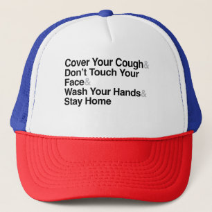 Gorra De Camionero Instrucciones de Stay Home Safe