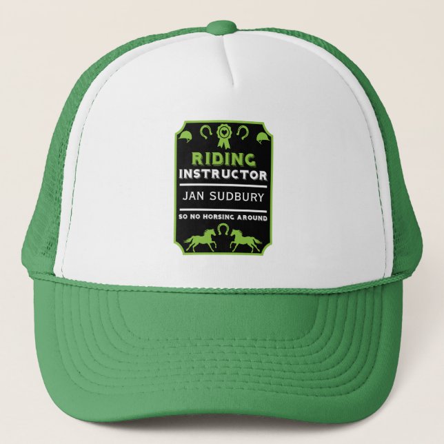 Gorra De Camionero Instructor del caballete de caballo (Anverso)