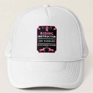 Gorra De Camionero Instructor del caballete de caballo