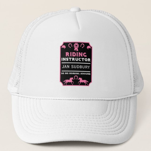 Gorra De Camionero Instructor del caballete de caballo (Anverso)