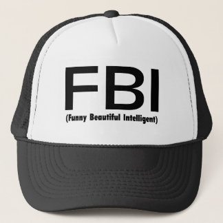 Gorra De Camionero Inteligente hermoso divertido del FBI