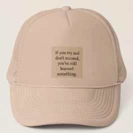 Gorra De Camionero Intenta. Aprende. Repetición, mentalidad de crecim