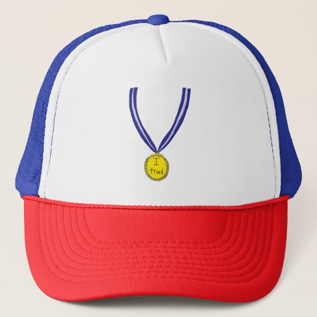 Gorra De Camionero Intenté la medalla (Anverso)