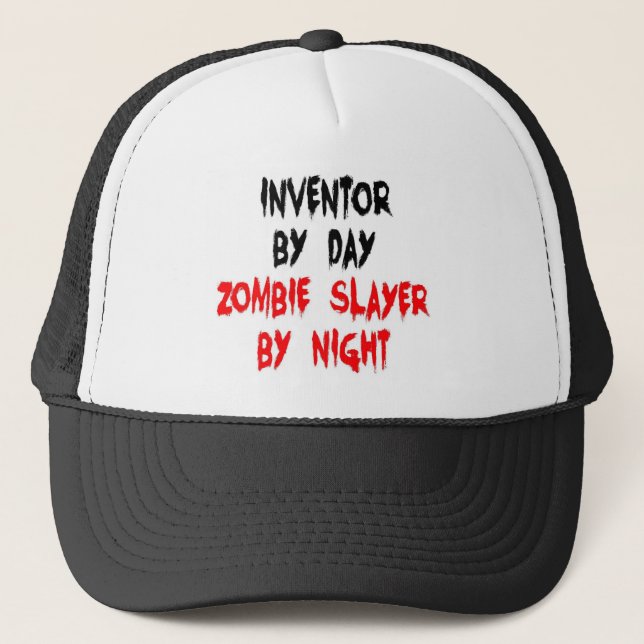 Gorra De Camionero Inventor Zombie Slayer (Anverso)