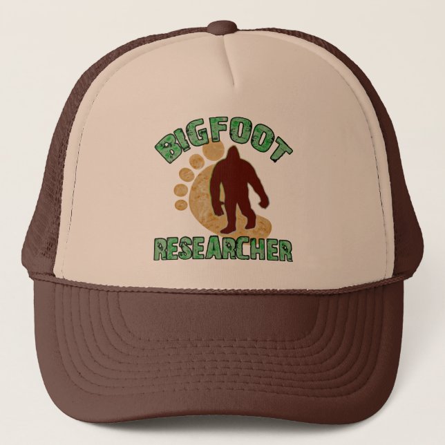 Gorra De Camionero Investigador de Bigfoot (Anverso)