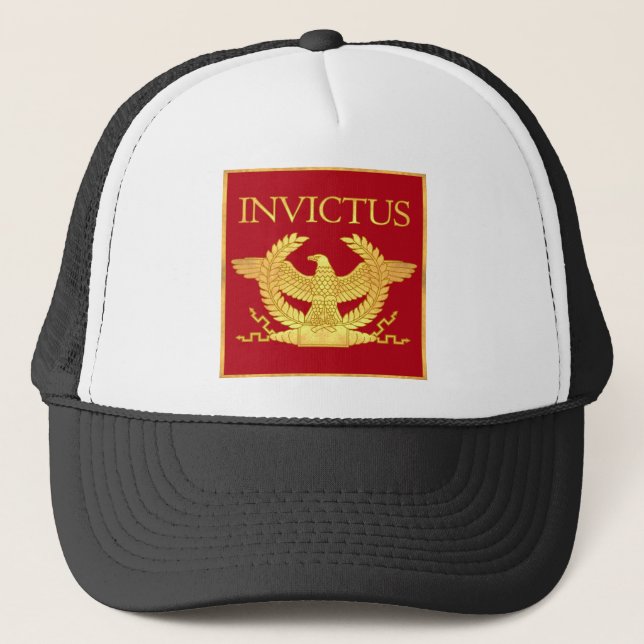 Gorra De Camionero Invictus Eagle en rojo (Anverso)