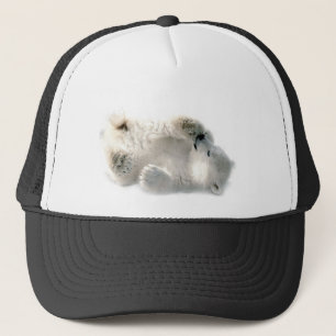 Gorra De Camionero Invierno congelado ártico animal lindo de Cub del