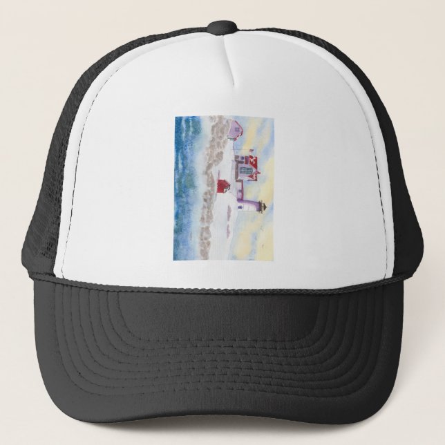 Gorra De Camionero invierno en el Faro Nubble de Maine (Anverso)
