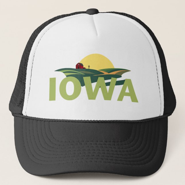 Gorra De Camionero Iowa Estados Unidos de América (Anverso)