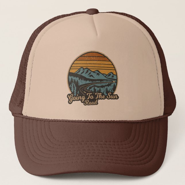 Gorra De Camionero Ir Al Retro De Sun Road Montana (Anverso)