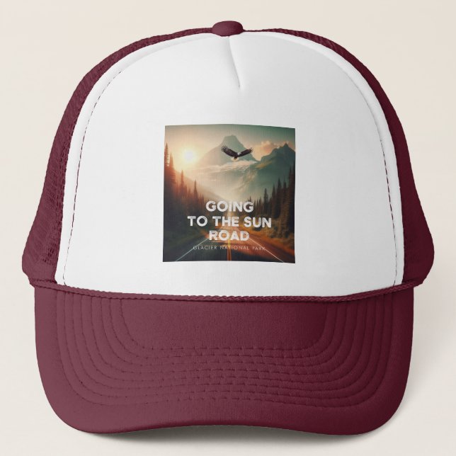 Gorra De Camionero Ir Al Sol Road Montana Eagle (Anverso)