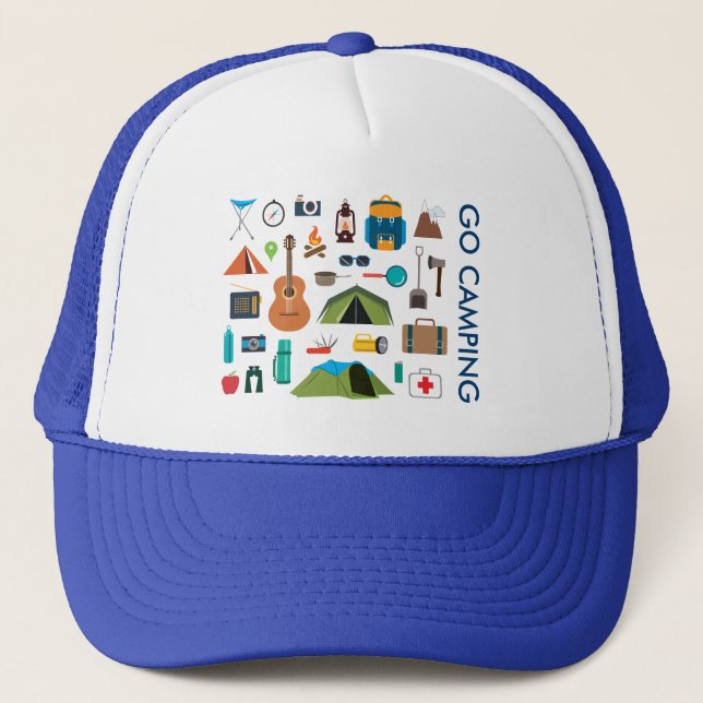 Gorra De Camionero Ir de campamento (Anverso)