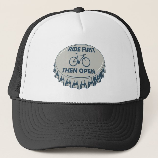 Gorra De Camionero Ir primero y luego abrir (Anverso)