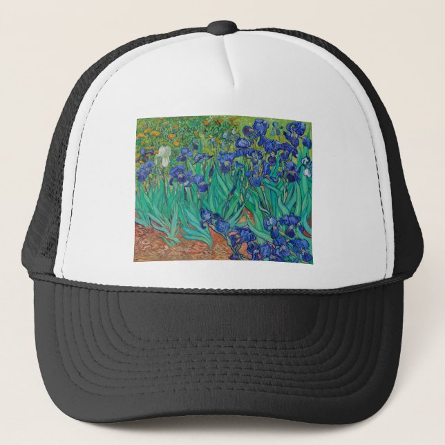 Gorra De Camionero Irises (1889) de Vincent Van Gogh (Anverso)