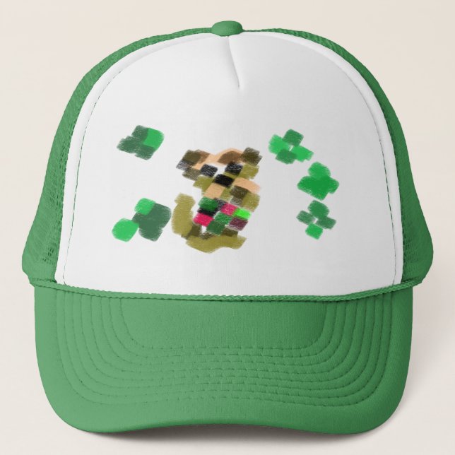 Gorra De Camionero  Irish terrier St Patrick's day fun (Anverso)