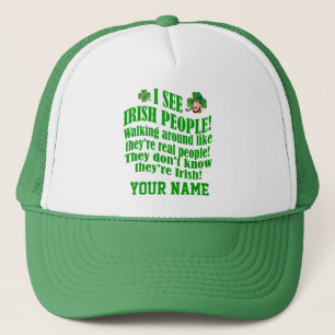 Gorra De Camionero Irlandés gracioso, Día de San Patricio