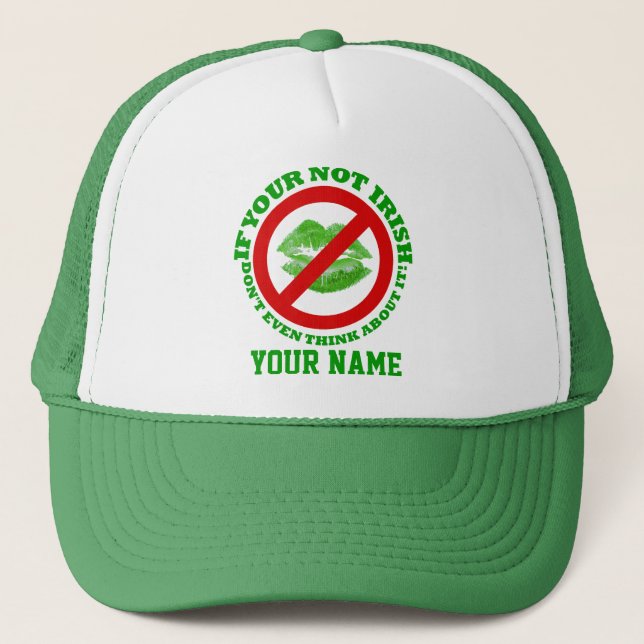 Gorra De Camionero Irlandés gracioso, Día de San Patricio (Anverso)
