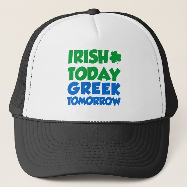 Gorra De Camionero Irlandés hoy griego mañana (Anverso)