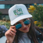 Gorra De Camionero Irlandeses llenos de burla fiesta de San Patricio<br><div class="desc">El Lass Irlandés Lleno De Gracioso Día De San Patricio. ¿Si eres un irlandés lleno de culo? ¡Entonces este divertido diseño del Día de San Patricio es perfecto para usted! Lo único que se puede usar para celebrar la tierra de los leprechauns en el Día de San Patricio. Verde y...</div>